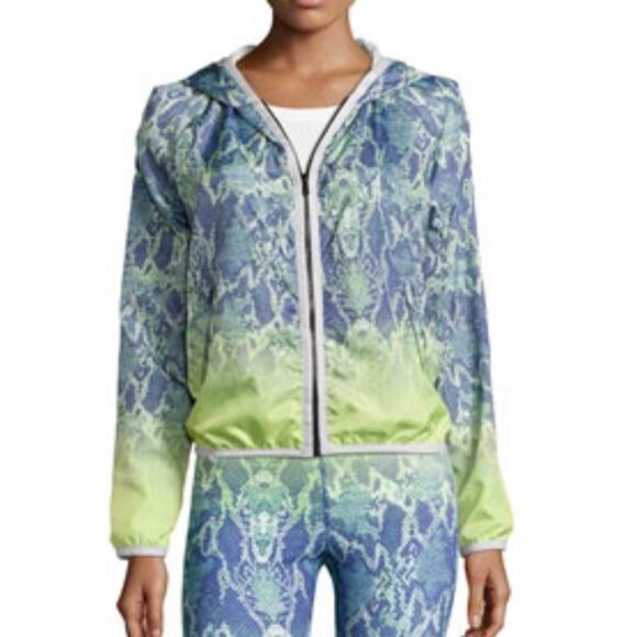 Charlie Jade Python Print Hooded Jacket‎ - Picture 1 of 7